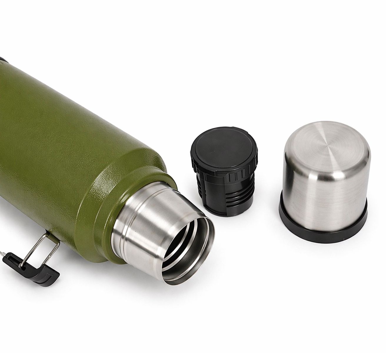 قارورة حرارية معزولة ALLUBI سعة 1.0 لتر – زجاجة مفرغة من الفولاذ المقاوم للصدأ (للسوائل الساخنة والباردة)