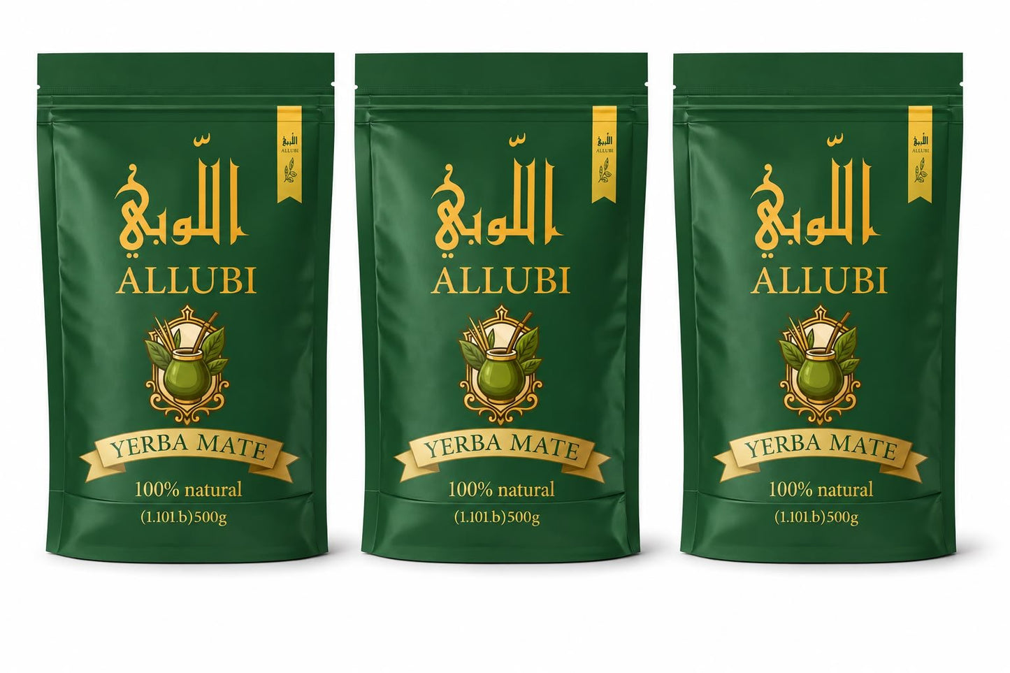 🌍 ALLUBI International Lovers Edition – 3 Bags 500g x 3 = 1.5Kg (3.3 lb) - ALLUBI YERBA MATE LLC