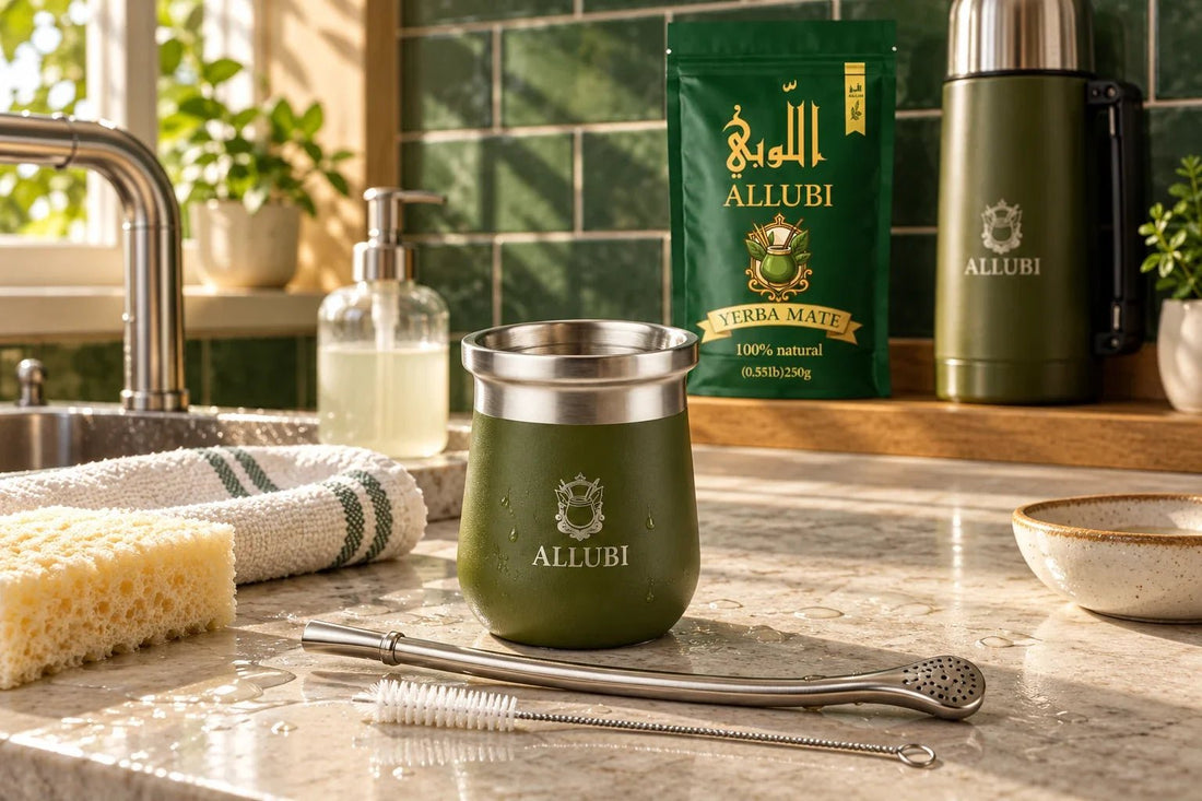 How to Clean Your Mate Cup and Bombilla - ALLUBI YERBA MATE LLC