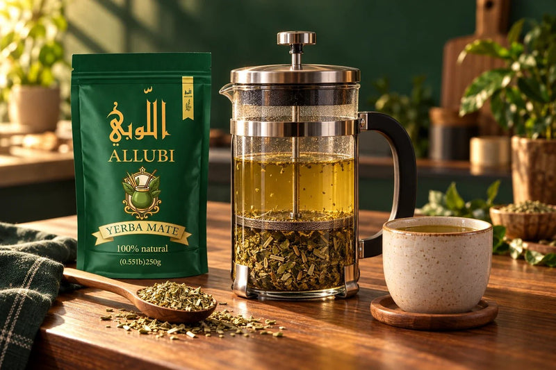 How to Make Yerba Mate with a French Press - ALLUBI YERBA MATE LLC