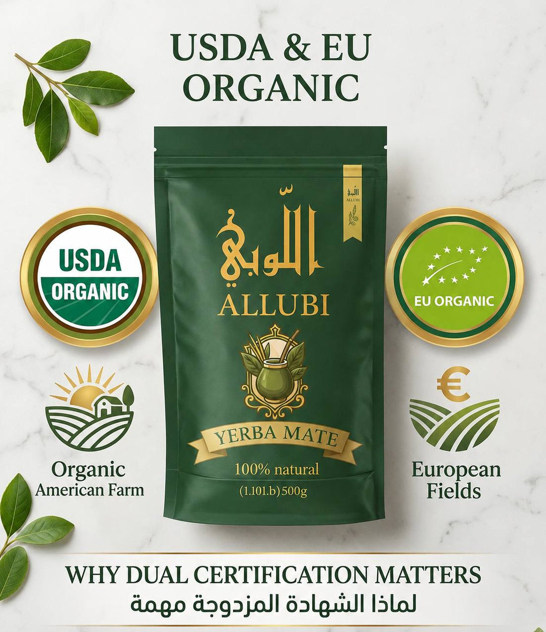 Why USDA & EU Organic Certified Yerba Mate Matters (And Why Most Brands Don’t Have Both) - ALLUBI YERBA MATE LLC