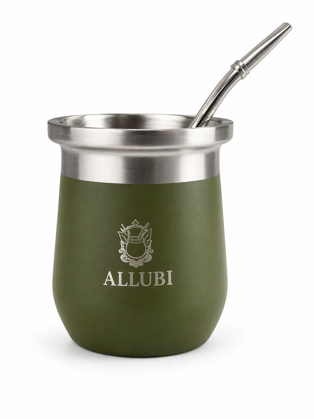 ALLUBI Yerba Mate Set – 1L Thermos, Mate Cup with Bombilla & 250g Yerba Mate
