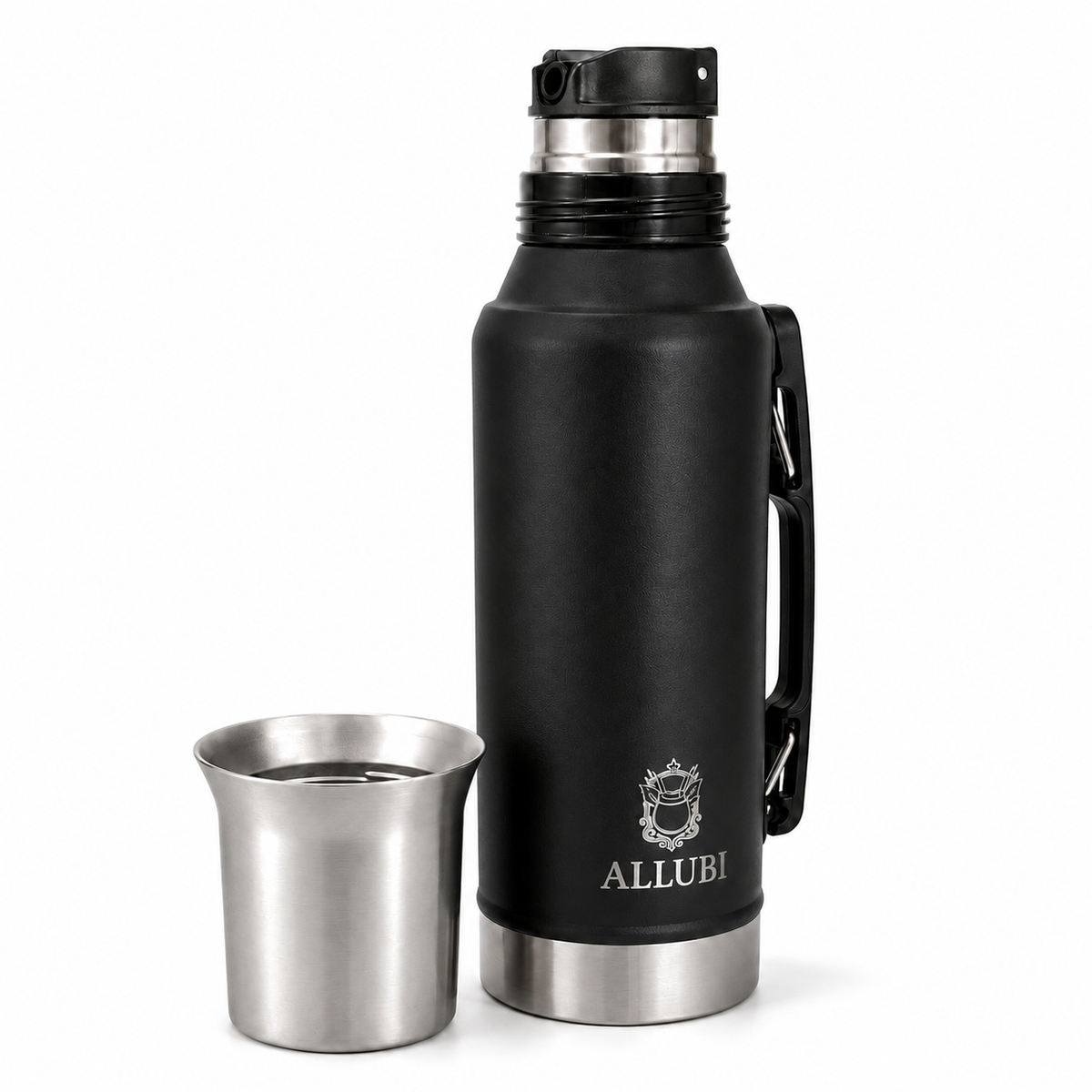 ALLUBI Yerba Mate Set – 1L Thermos, Mate Cup with Bombilla & 250g Yerba Mate