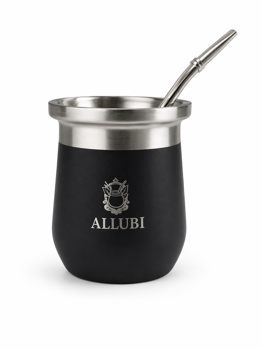 ALLUBI Yerba Mate Set – 1L Thermos, Mate Cup with Bombilla & 250g Yerba Mate